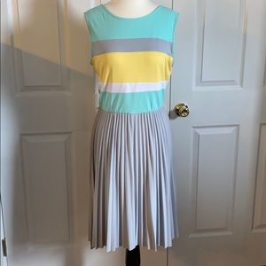 Cool summer pleated dress